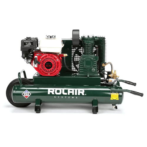 Rolair 5.5 HP Wheeled Gas Air Compressor - 9 GAL Tank Rolair 5.5 HP Wheeled Gas Air Compressor - 9 GAL Tank